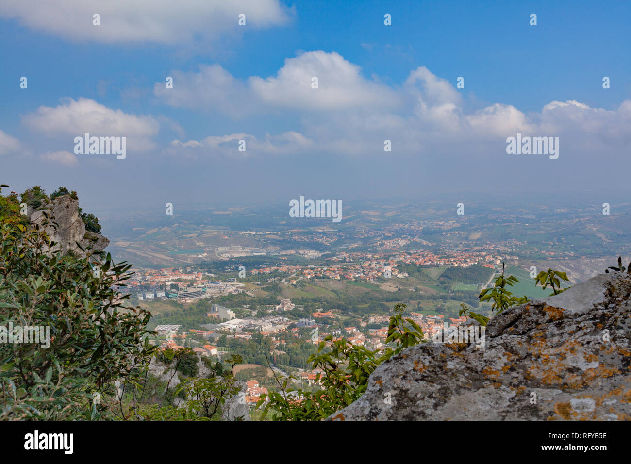 L'Italia, San Marino, XX SETTEMBRE 2018, vista in San Marino una famosa destinazione turistica in Europa. Foto Stock