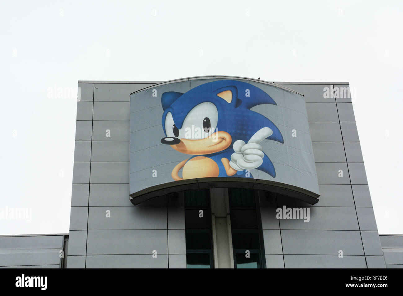 Gli uffici di sega a Brentford - Sonic the Hedgehog è un video gioco prodotto da Sega Foto Stock