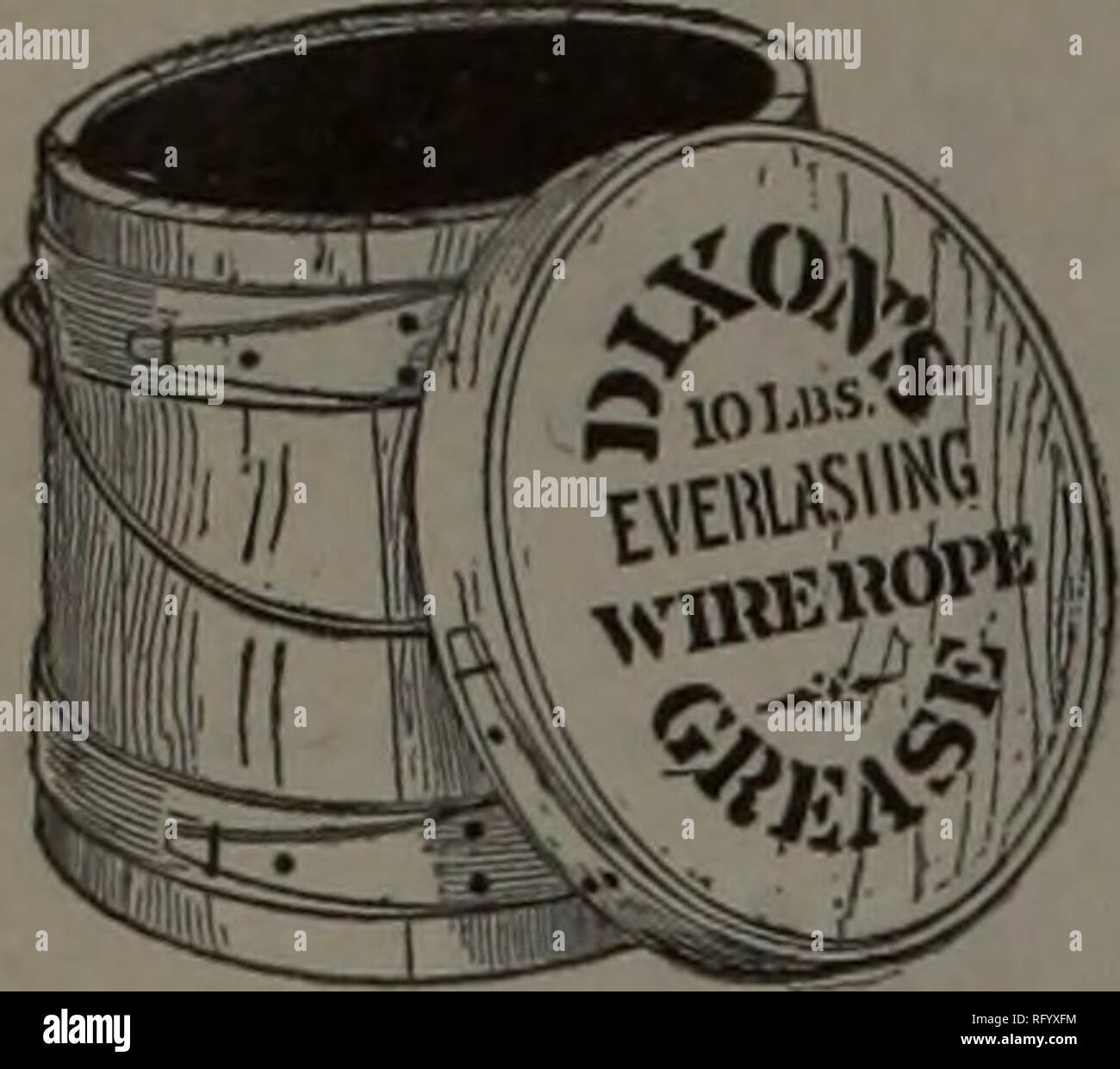 . Canadian Forest industries Gennaio-Giugno 1915. Macchinoso; le foreste e la silvicoltura; prodotti di foresta; polpa di legno Industria; legno industrie utilizzatrici. 16 CANADA LUMBERMAN E falegname Marzo 1, 1915. DIXON GRAPHITE dell acqua-prova del grasso non importa se i cuscinetti sono stati esposti a pioggia o vapore o acqua-questo grasso darà perfetto e lubrificazione duratura poiché l' ammenda scaglie di grafite si porta sotto forma di una pellicola lubrificante oltre le superfici del cuscinetto che è il calore- prova e acqua-prova. Questo grasso non è solo una splendida lubrificante, ma anche un perfetto di antiruggine. Convincere te stesso mediante una prova, anche sotto la w Foto Stock