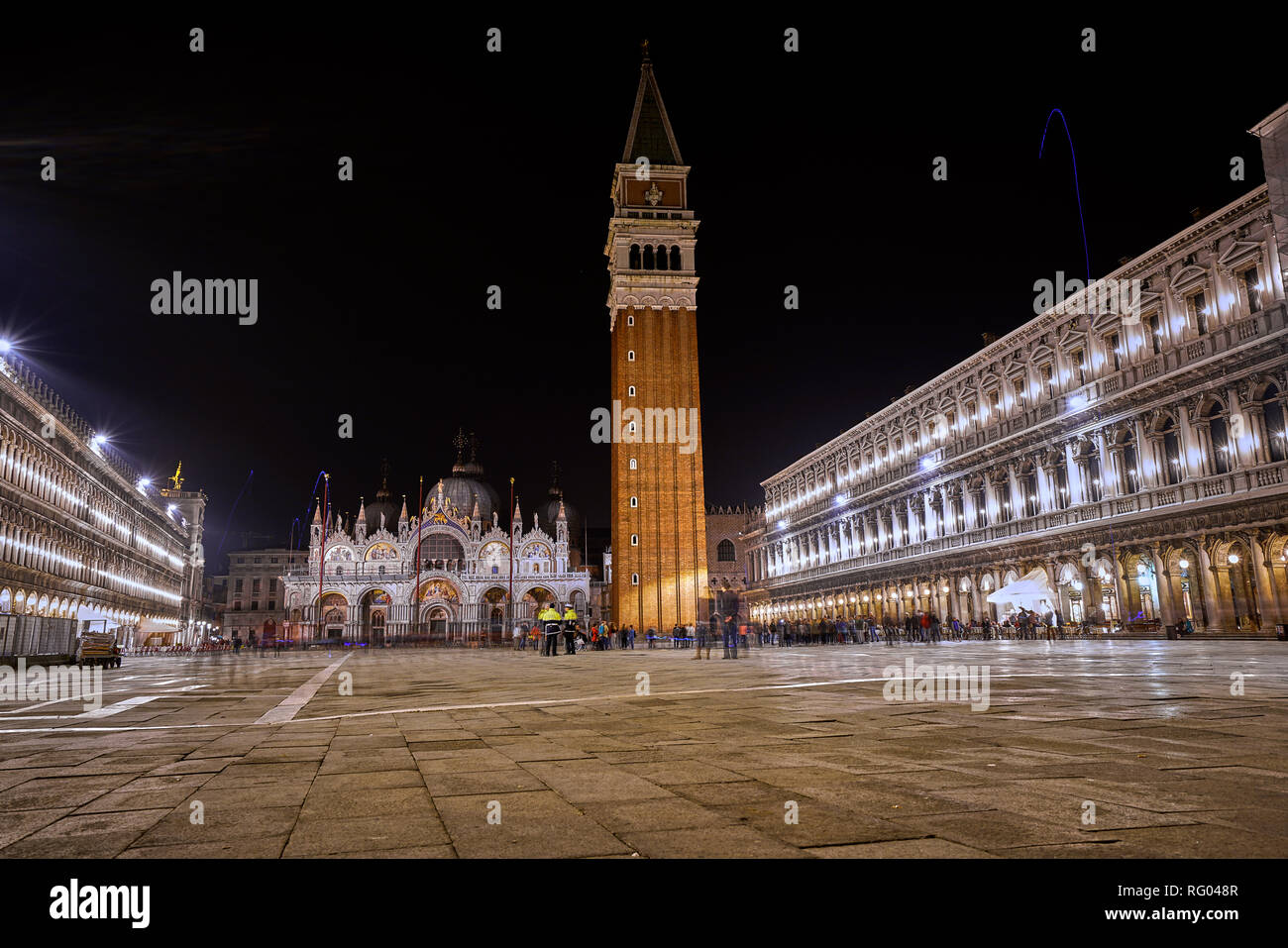 Piazza San Marco in serata, Venezia, Italia Foto Stock
