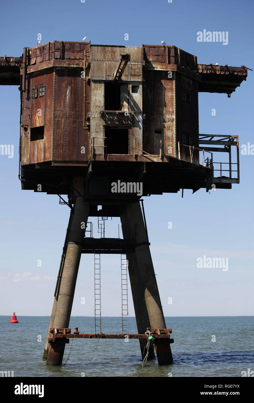 Maunsell sea forts, whitstable kent, Inghilterra, Gran Bretagna Foto Stock