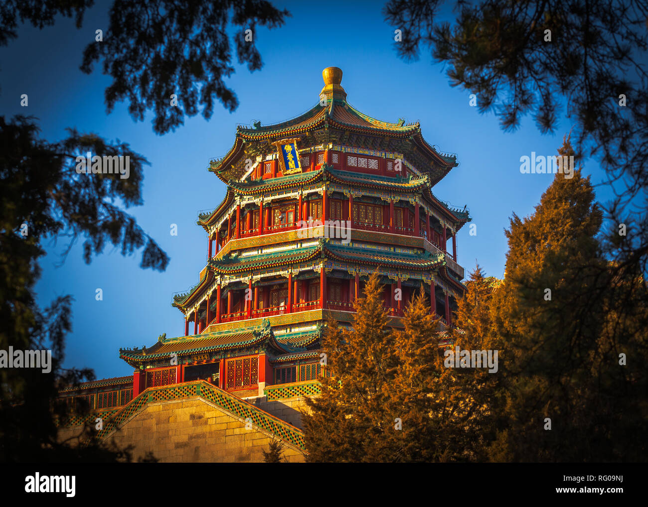 Pechino Summer Palace - Miglior Giardino Imperiale Foto Stock
