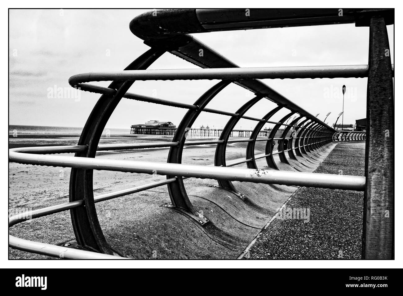 Blackpool, Lancashire, Inghilterra fuori stagione Foto Stock