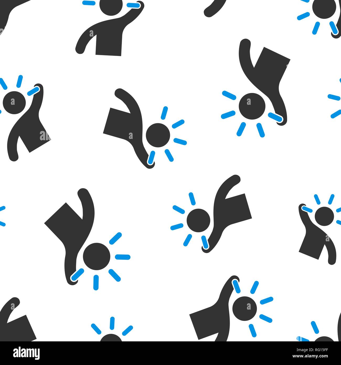 Mente gente icona pattern seamless sfondo. La frustrazione umana illustrazione vettoriale. Mente pensando modello di simbolo. Illustrazione Vettoriale