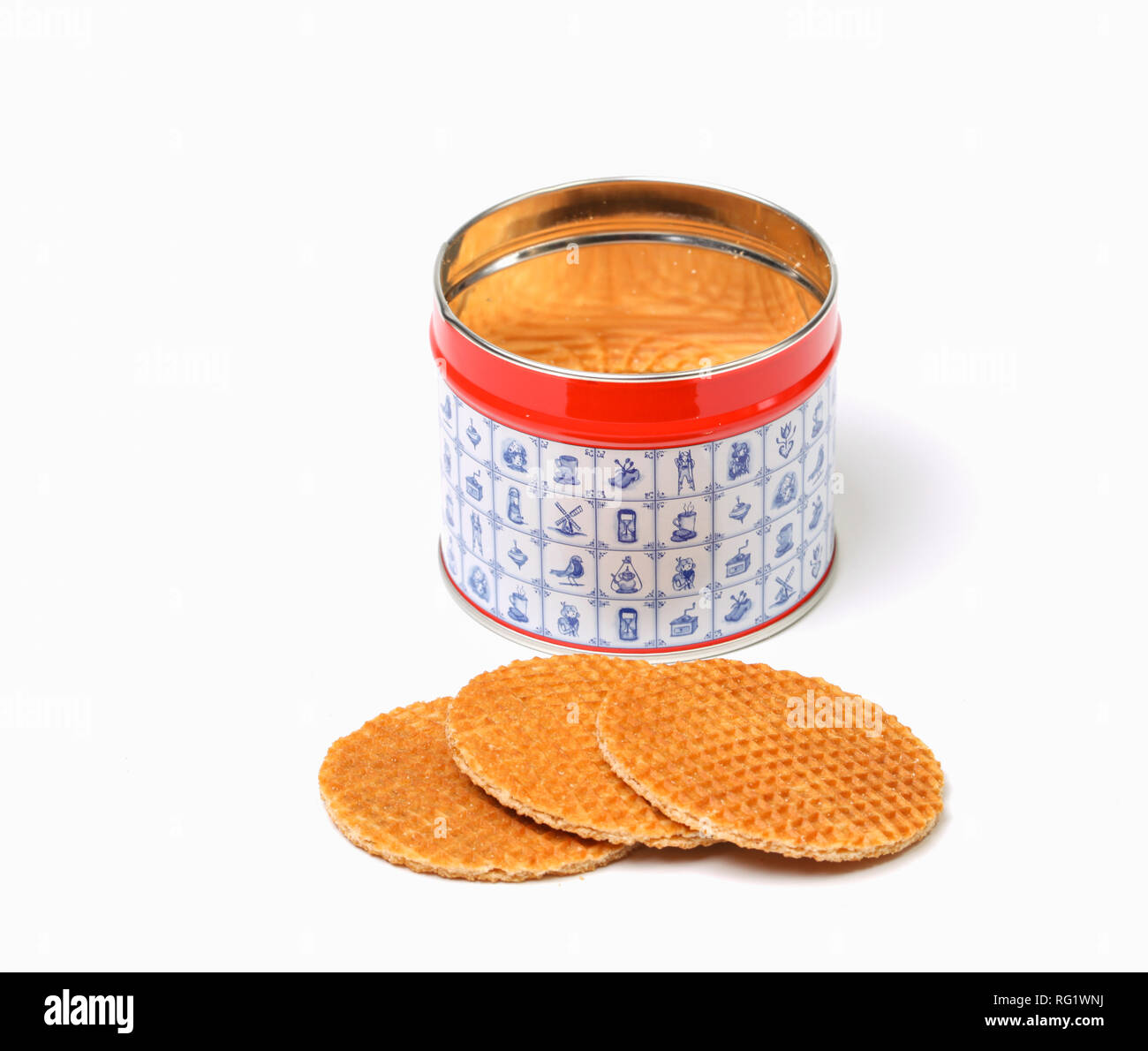 Stroopwafels olandese in un possibile Foto Stock