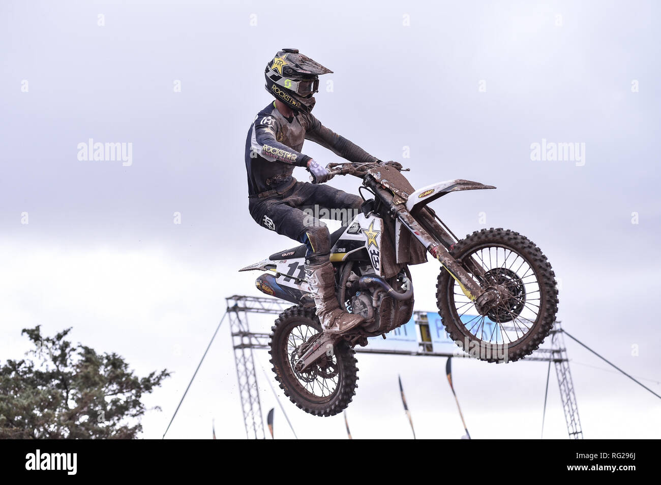 Foto LaPresse/Tocco Alessandro 20/01/2019 Cagliari(Italia) Sport Motocross Internazionali d'Italia di Motocross Crossodromo 2019 Le Dune Riola Sardo Nella foto:Salina Pietro Foto Stock