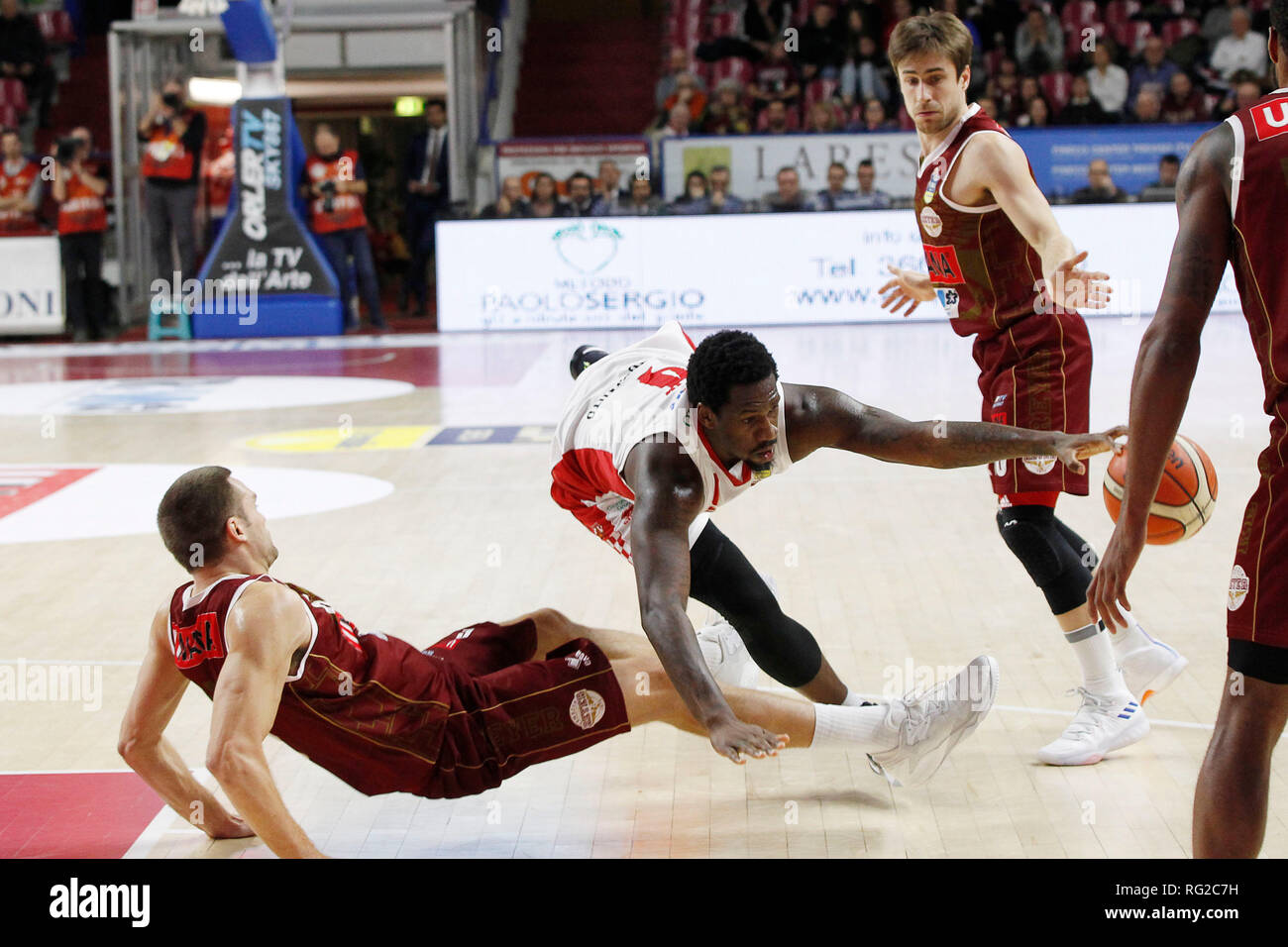 Foto Paola Garbuio/LaPresse 27 gennaio 2019 Mestre (VE) Italia sport basket Umana Reyer Venezia vs Oriora Pistoia - Campionato italiano di basket Serie A PosteMobile 2018/2019 - Palasport Taliercio. Nella foto: krubally Foto Paola Garbuio/LaPresse gennaio 27, 2019 Mestre (VE) Italia sport basket Umana Reyer Venezia vs Oriora Pistoia - Italiano Campionato di basket Serie A PosteMobile 2018/2019 -Palasport Taliercio. nel pic: krubally Foto Stock