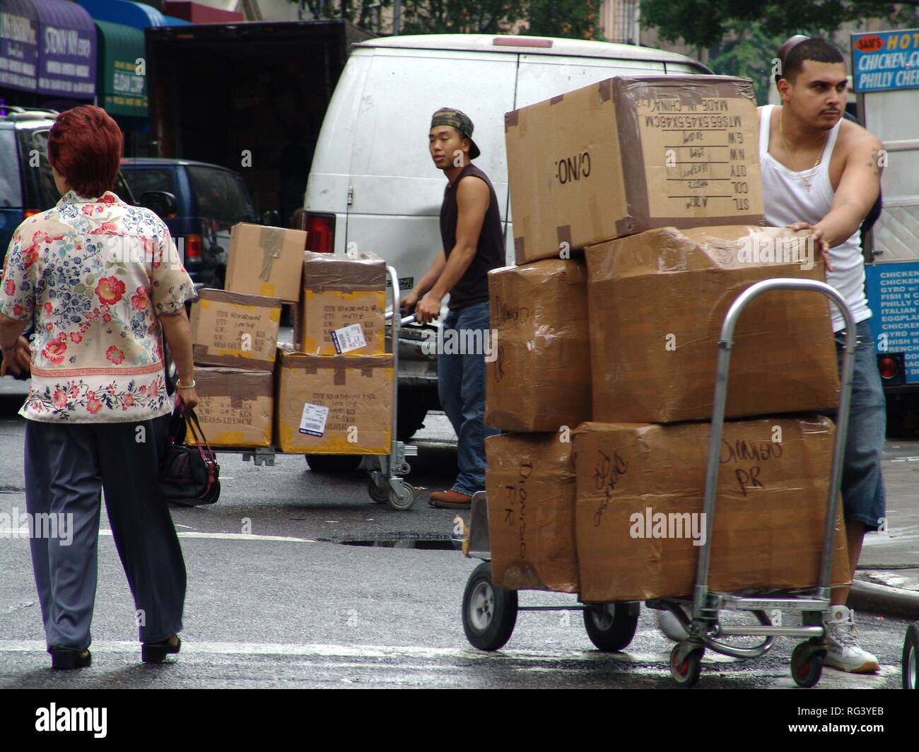 Stati Uniti d'America, Stati Uniti d'America, New York City: servizio di corriere. Foto Stock
