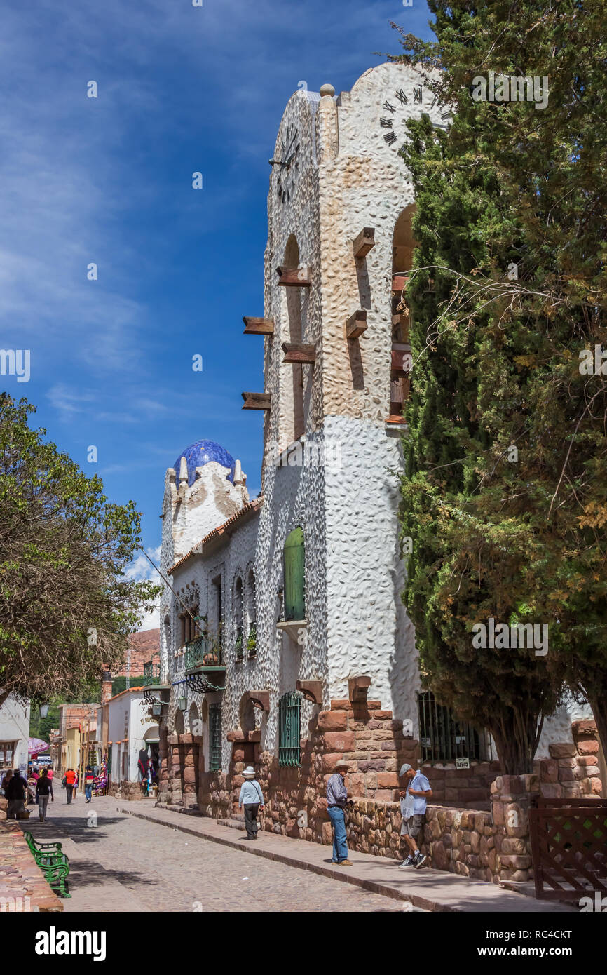 Il municipio storico nel centro di Humahuaca, Argentina Foto Stock
