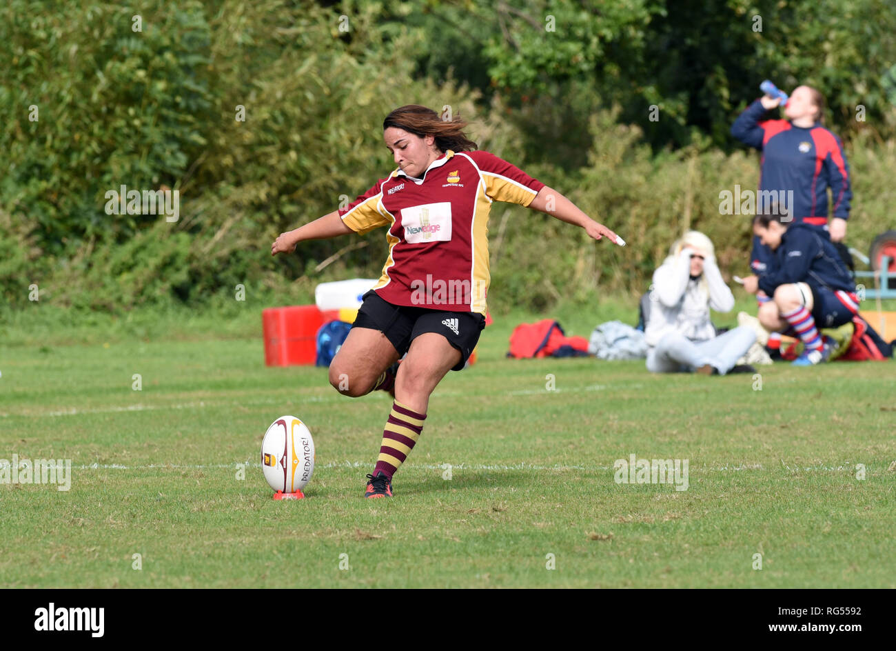 Onorevoli amatoriale Rugby Union Foto Stock