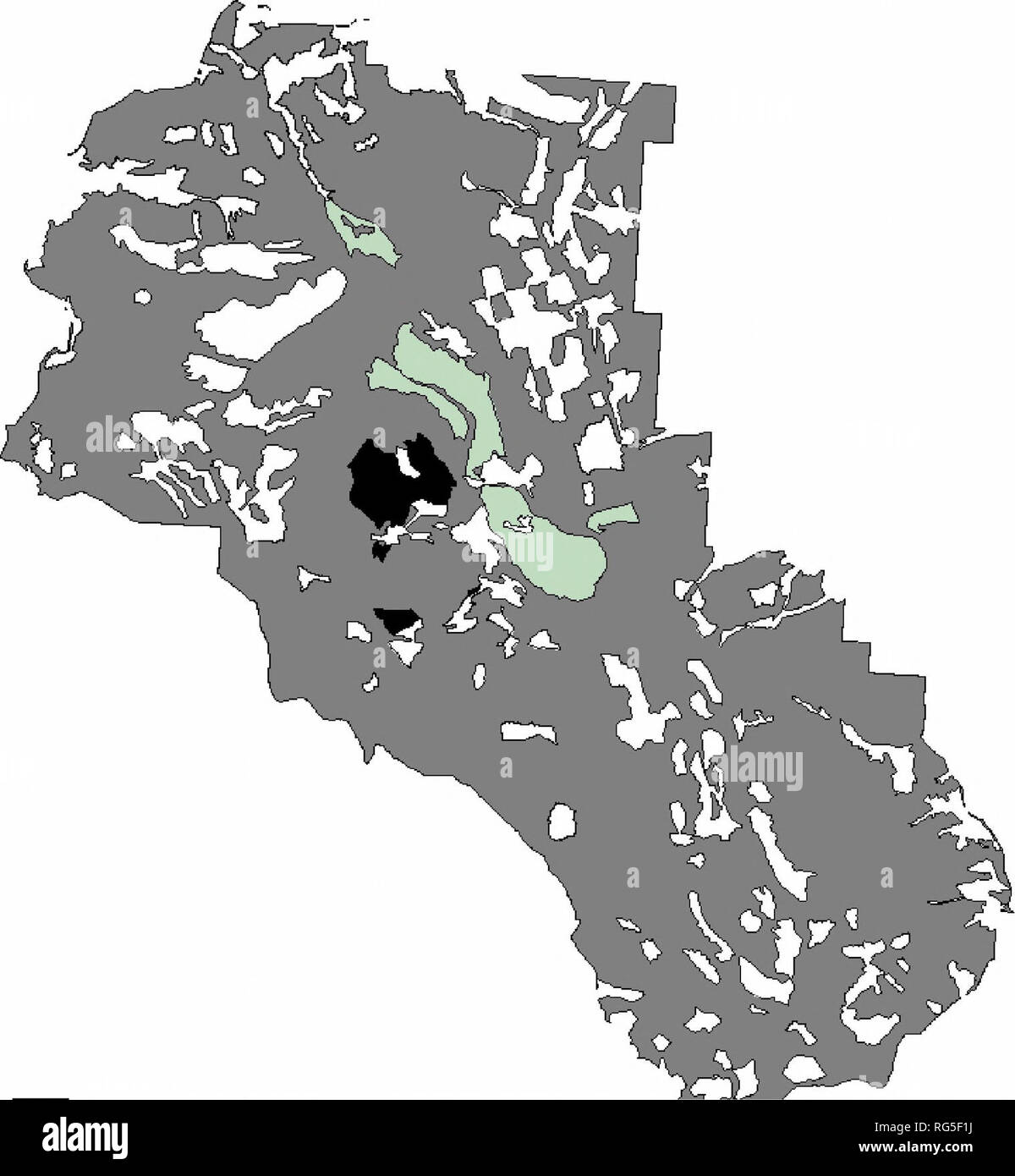 . Forcella ovest di Swift Creek timber vendita finale del progetto dichiarazione di impatto ambientale . Le riserve forestali; logging; logging; dichiarazioni di impatto ambientale; la raccolta. Habitat forestale non colpite sotto entrambe le azioni alternative habitat forestale rimosso sotto azione alternativa B in aggiunta all'azione alternativa C habitat forestale rimosso sotto azione alternativa C FIGURA F-2-F0APPOGGIATO HABITAT IN ALTO COREGONI Orso grizzly subunità a o sotto Pagina alternativa F- West forcella della Swift Creek Vendita legname progetto campionato. Si prega di notare che queste immagini vengono estratte dalla pagina sottoposta a scansione immagini che ma Foto Stock