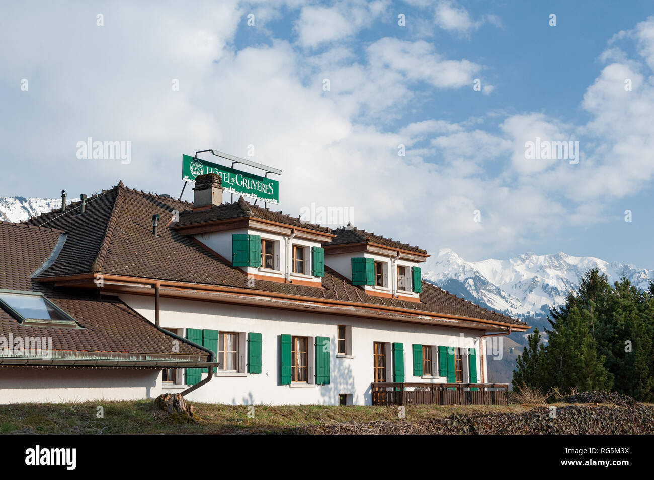 Gruyeres, Svizzera Foto Stock