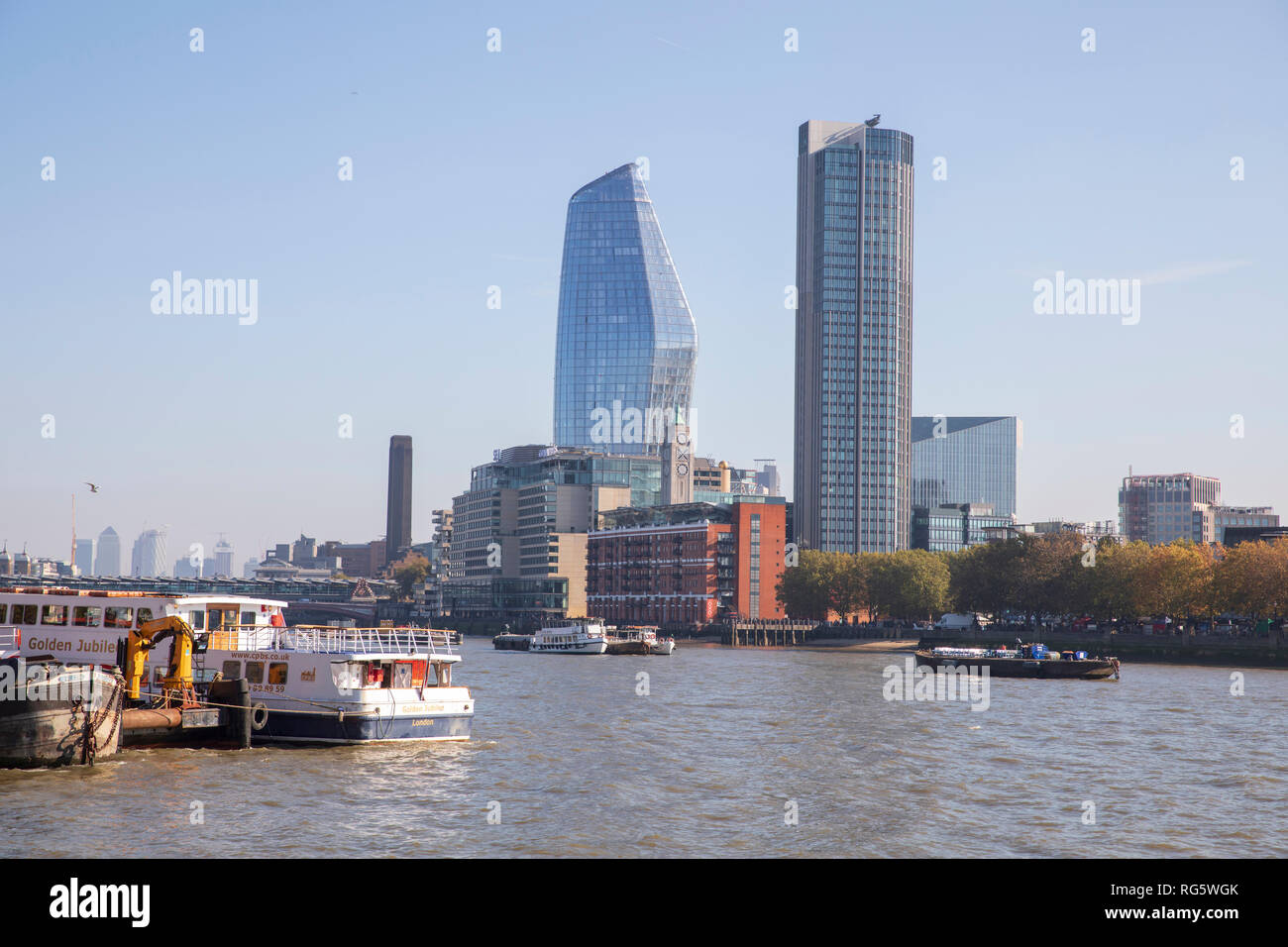 Uno Blackfriars & Southbank Torre di Londra, Inghilterra. Foto Stock