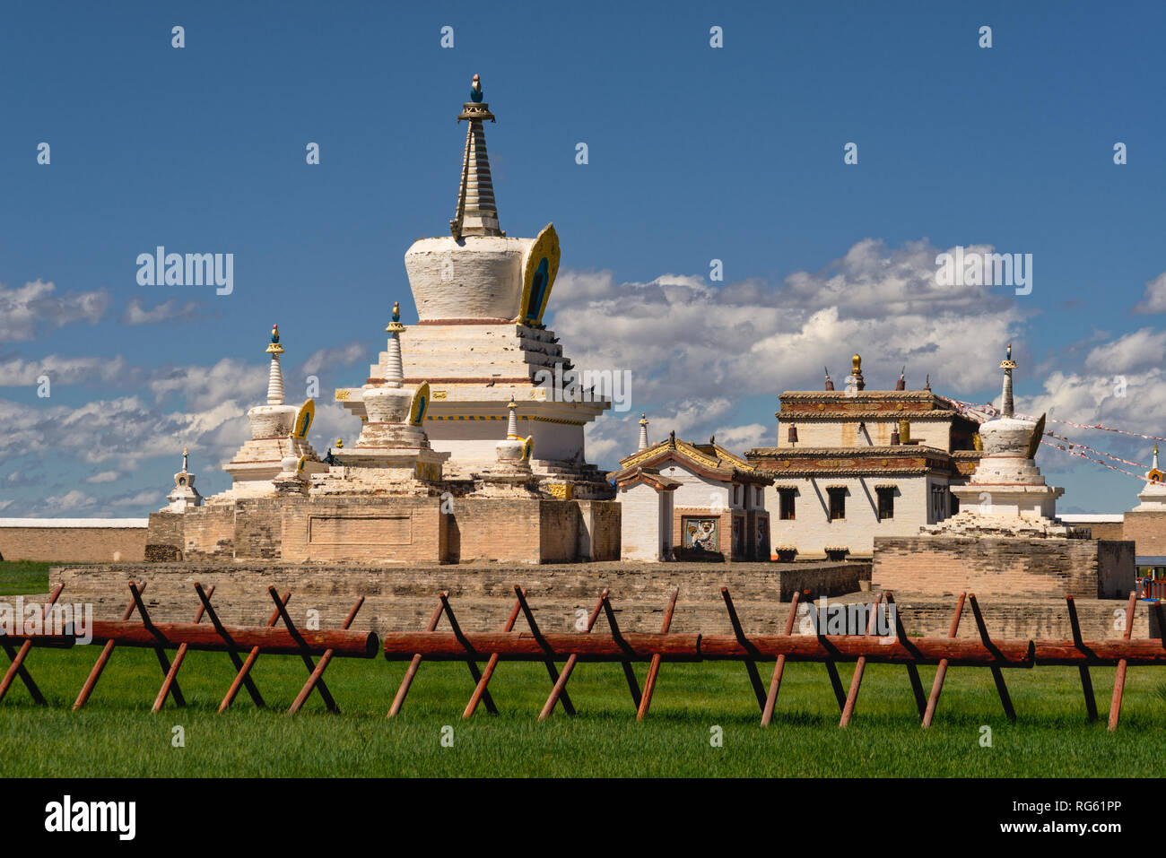Erdene Zuu monastero, Kharkhorin, Ovorkhangai Provincia, Mongolia Foto Stock