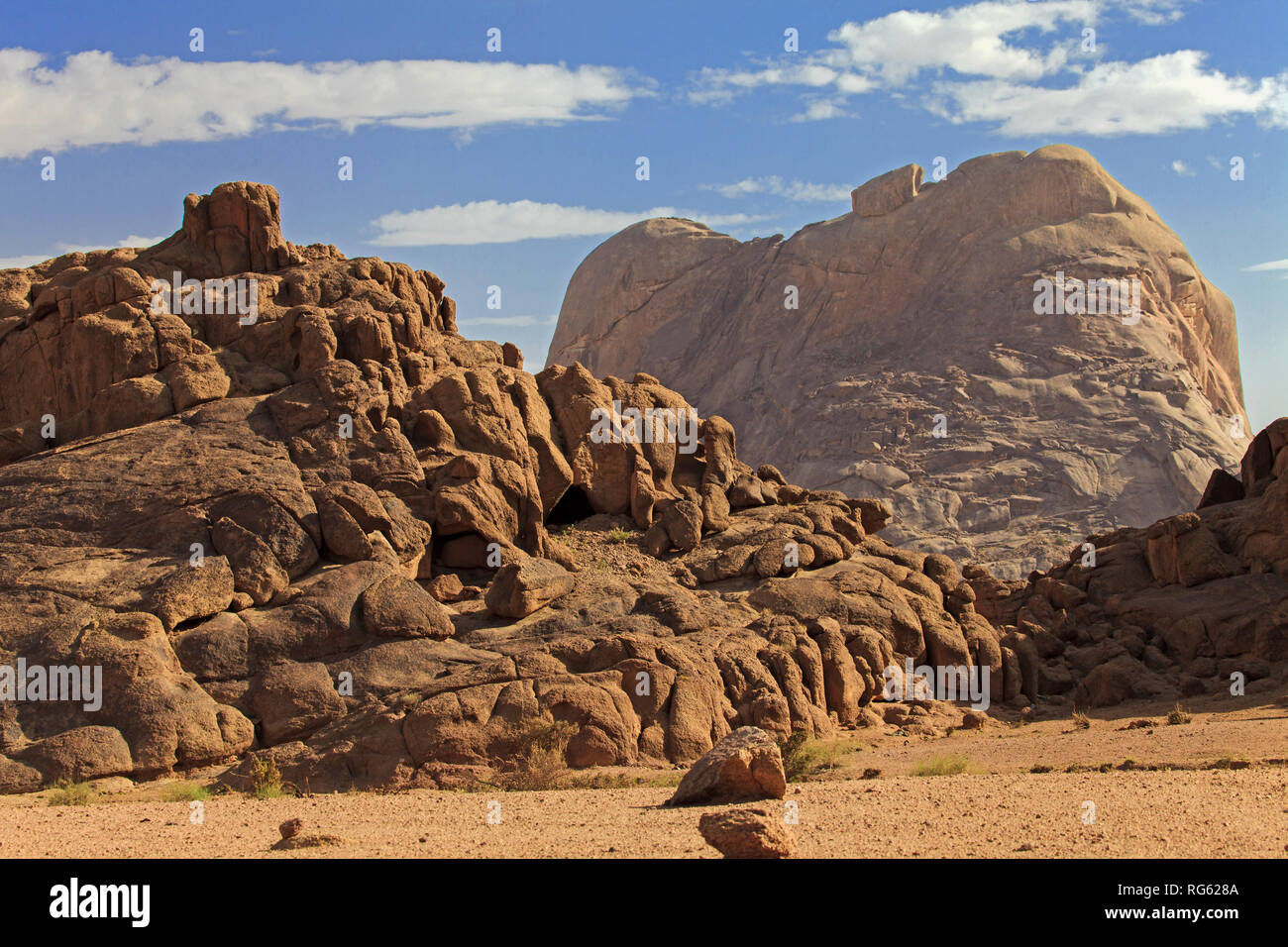 Montagna paesaggio desertico, Arabia Saudita Foto Stock