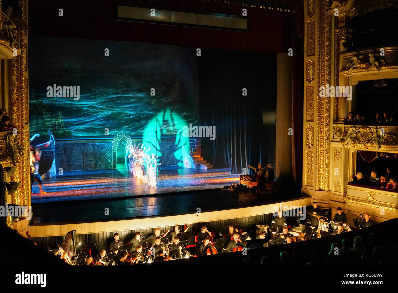 Foto da Lviv Opera House, Ucraina Foto Stock