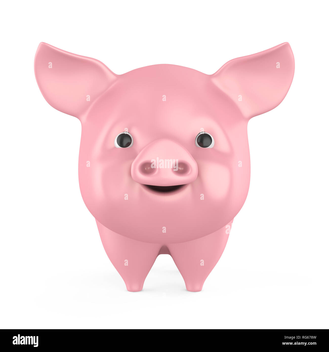 Isolato di maiale Foto Stock