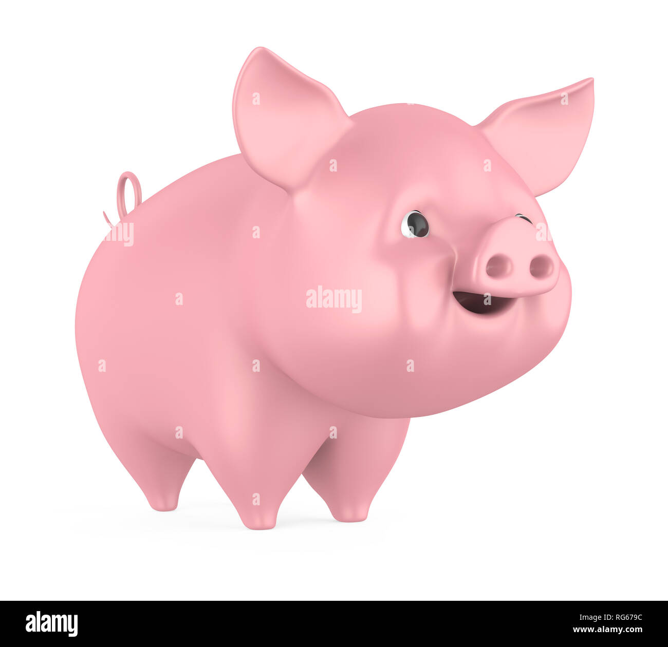 Isolato di maiale Foto Stock