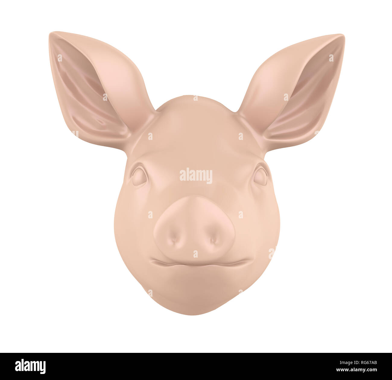 Isolato di maiale Foto Stock