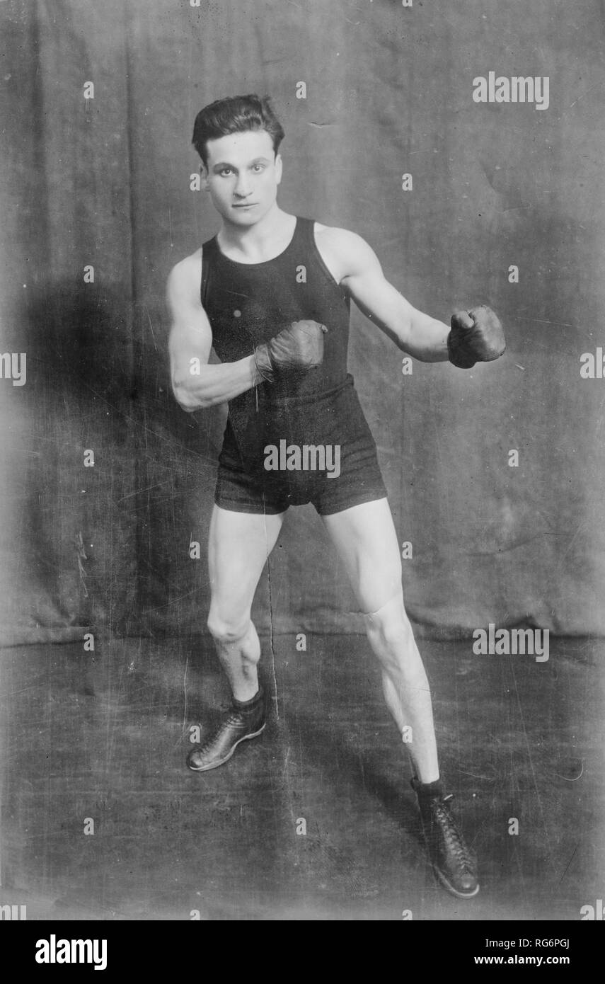 Charlie White - Mostra fotografica di Chicago boxer bianco Charley (1891-1959) che nacque Charles Anchowitz di Liverpool, in Inghilterra. Circa 1915 Foto Stock