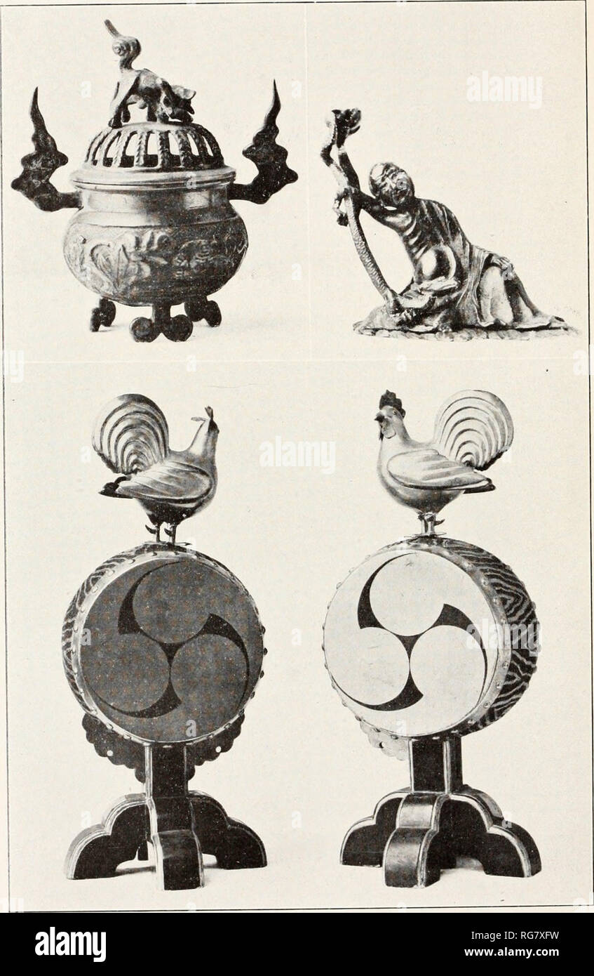 . Bollettino - Stati Uniti Museo Nazionale. La scienza. U. S. MUSEO NAZIONALE Bollettino 148. La piastra 62. Il bronzo incensiere (in alto a sinistra); bronzo candelabro (angolo superiore destro) tempio tamburi (inferiore) per expuanation della piastra vedi le pagine 168 e 172. Si prega di notare che queste immagini vengono estratte dalla pagina sottoposta a scansione di immagini che possono essere state migliorate digitalmente per la leggibilità - Colorazione e aspetto di queste illustrazioni potrebbero non perfettamente assomigliano al lavoro originale. Stati Uniti Museo Nazionale; Smithsonian Institution; Stati Uniti. Dipartimento dell'Interno. Washington : Smithsonian Institution Press, [ecc. ]; Per Foto Stock