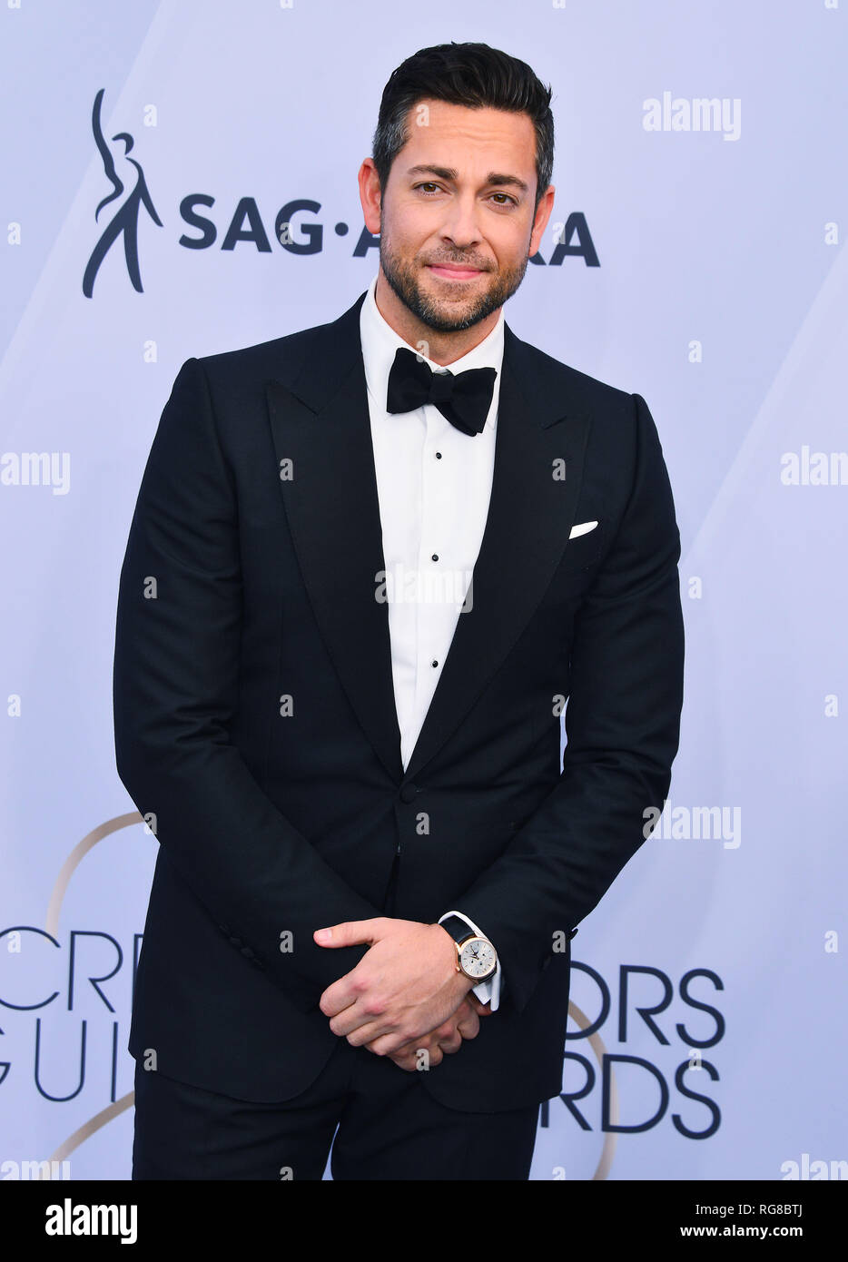 Los Angeles, Stati Uniti d'America. 27 gennaio, 2019. Zachary Levi 306 arrivando alla venticinquesima edizione del Screen Actors Guild Awards presso lo Shrine Auditorium on gennaio 27, 2019 a Los Angeles, California Credit: Tsuni/USA/Alamy Live News Foto Stock