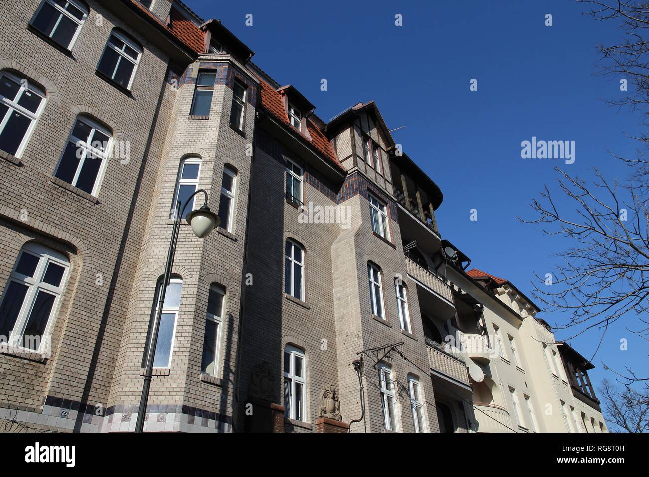 Siemianowice Slaskie città in Alta Slesia (Gorny Slask) regione della Polonia. L'architettura residenziale. Foto Stock