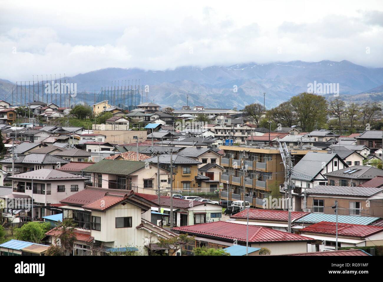 Koriyama, Giappone - città nella regione di Nakadori (Fukushima prefettura). Foto Stock