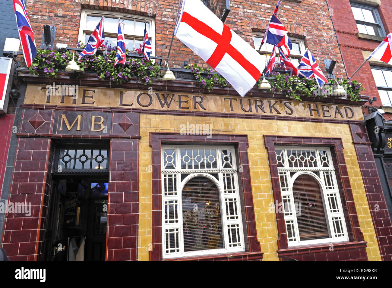 La parte inferiore della testa dei turchi, 36 Shudehill, Manchester North West England, Regno Unito, M4 1EZ Foto Stock