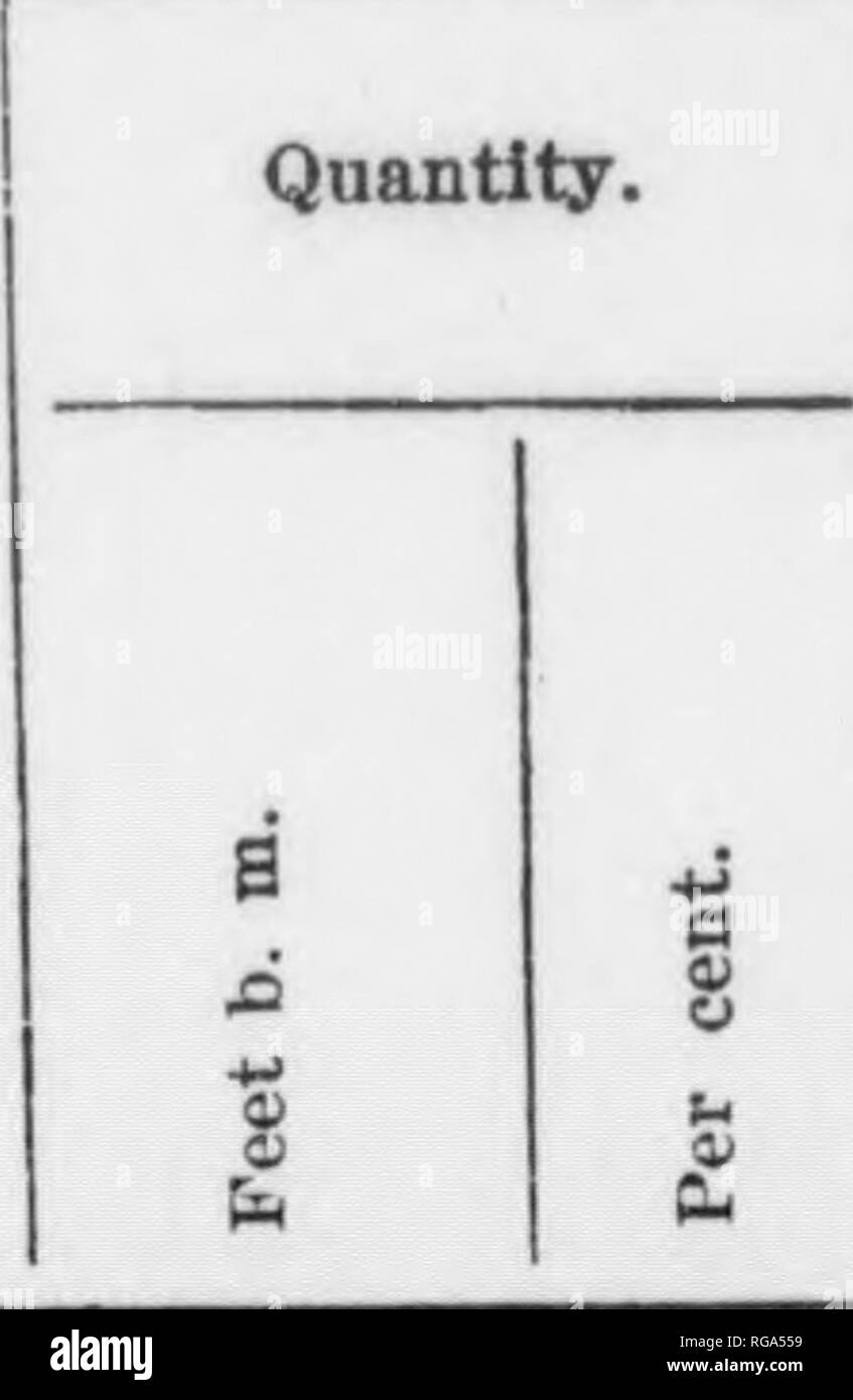 . Bollettino (Pennsylvania Dipartimento di silvicoltura), n. 8-9. Le foreste e la silvicoltura. Ho 90 Tabella 56-concluso. Tipo di legno. Quantità. • Un 4-1 a 4-1 H fe Oi (J) 4.1 C4 d 00 8 o coltivati in Pennsyl- Vania. S coltivate al di fuori del Penn- mi sylvania. una noce nero pino di zucchero, Western wliite pino pece, pino, abete rosso Butternut gomma nera Hickory Redwood Circassian Il noce, totale, 35,860 25.000 20.500 20.000 13.500 1.500 1.000 1.000 500 500 11,888,220 .30 82 91 .21 65 00 . .17 46 78 .17 16 00 .11 44 30 .01 42 00 .01 28 00 .01 65 00 " 55 00 • 250 00 100,00 $ 42 25 2,973 1,6S 950 320 Sm 63 28 65 28 125 $502,323 28,860 Foto Stock