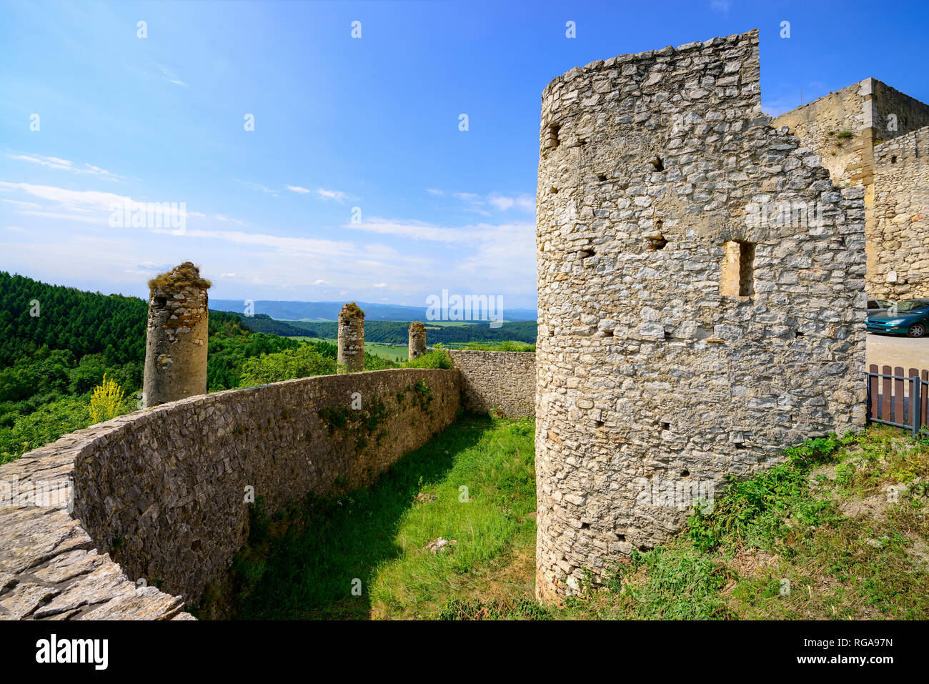 La Slovacchia, Zipser Terra, Castello di Spis, Foto Stock