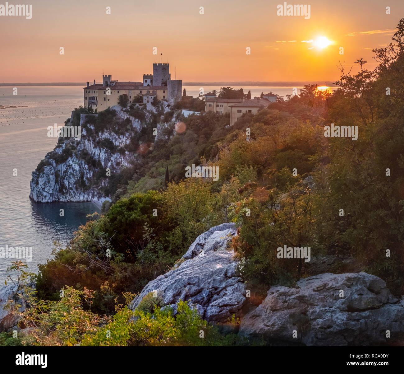 Italia Friuli Venezia Giulia, Trieste, Castel Duino Foto Stock