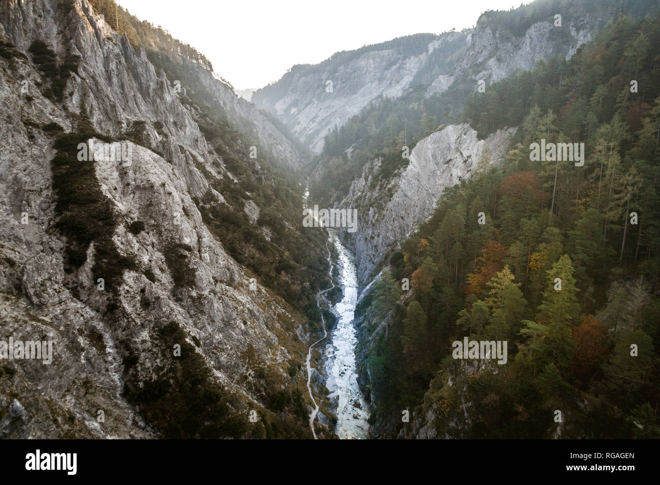 Bassa Austria, Ybbstal Alpi, Ötschergraeben Foto Stock