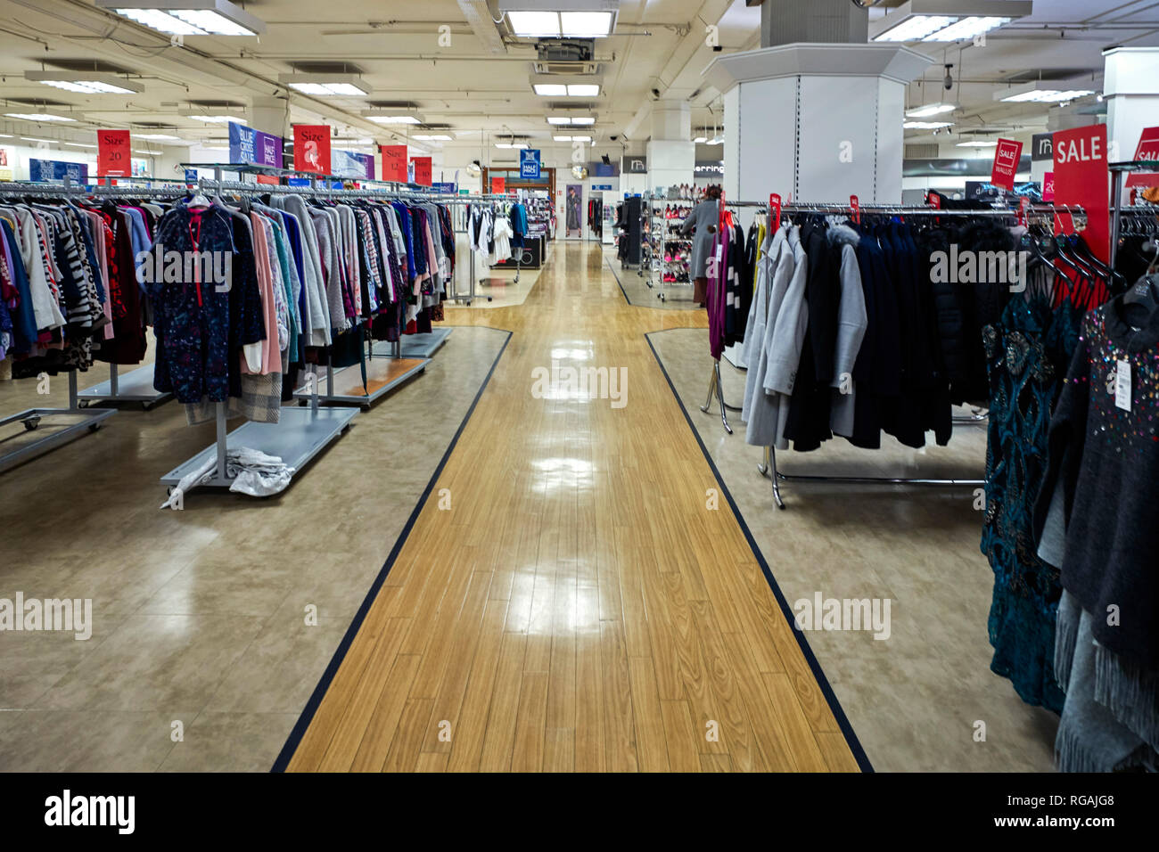 Negozio Debenhams piano terra a Palmerston Road, Southsea Foto Stock