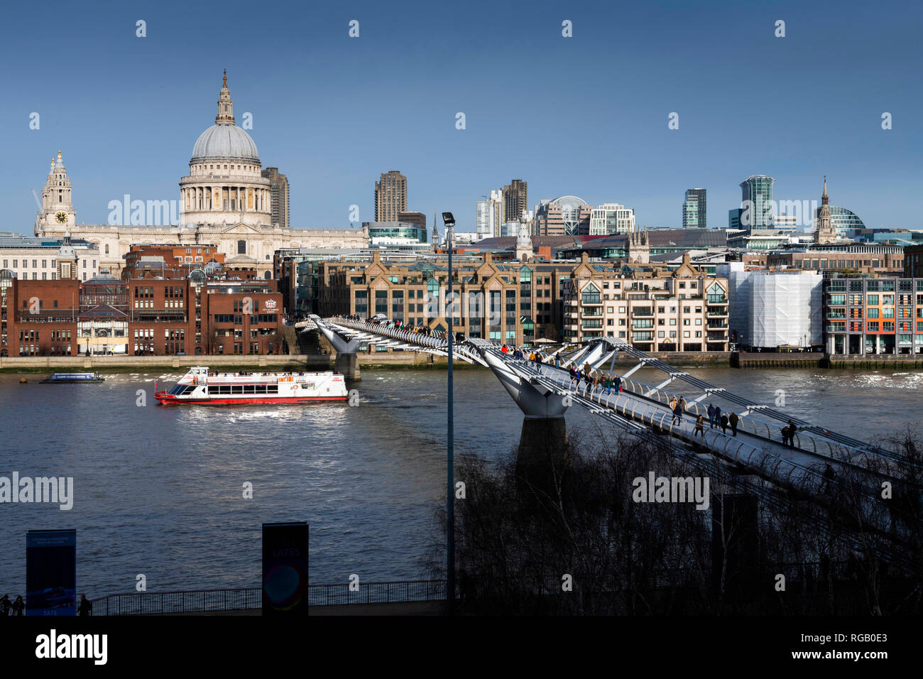 La Cattedrale di Saint Paul, Londra, Inghilterra Foto Stock