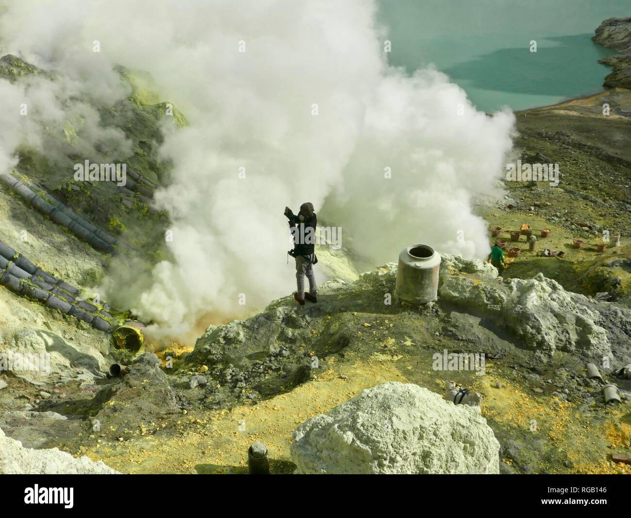Il Cratere Ijen Banyuwangi Foto Stock