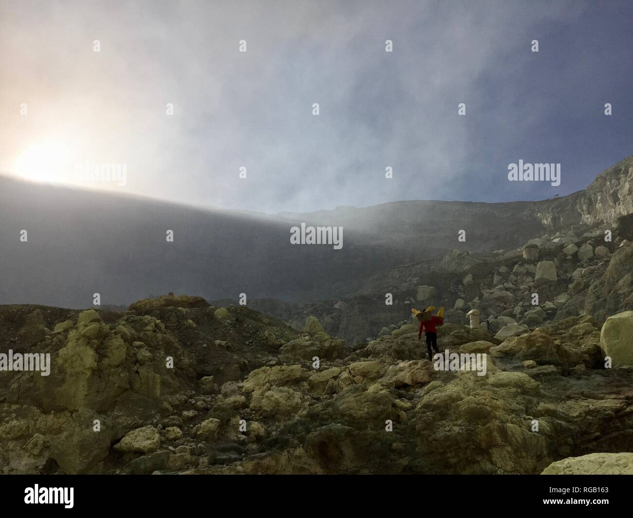 Il Cratere Ijen Banyuwangi Foto Stock