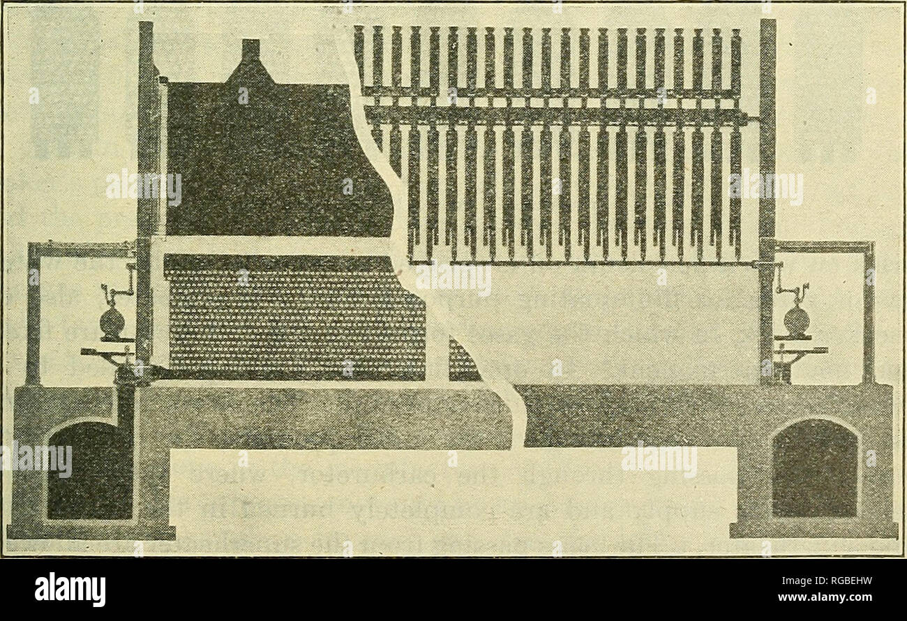 . Bollettino dell'U.S. Dipartimento di Agricoltura. Agricoltura; l'agricoltura. TTTTTTtrTrrrrrrrrnfi Fig. 6.-Vista in sezione trasversale e longitudinale di viste Semet-Solvay forno a coke. Fig. 7.-vista longitudinale di Koppers forni a coke. Si prega di notare che queste immagini vengono estratte dalla pagina sottoposta a scansione di immagini che possono essere state migliorate digitalmente per la leggibilità - Colorazione e aspetto di queste illustrazioni potrebbero non perfettamente assomigliano al lavoro originale. Stati Uniti. Dipartimento di Agricoltura. [Washington, D. C. ?] : il dipartimento : Supt. di Docs. , G. P. O. Foto Stock