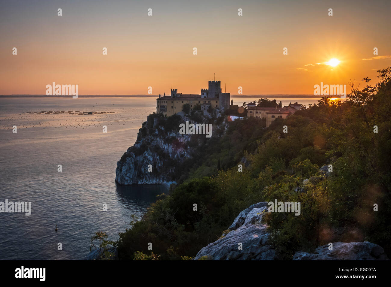 Italia Friuli Venezia Giulia, Trieste, Castel Duino Foto Stock