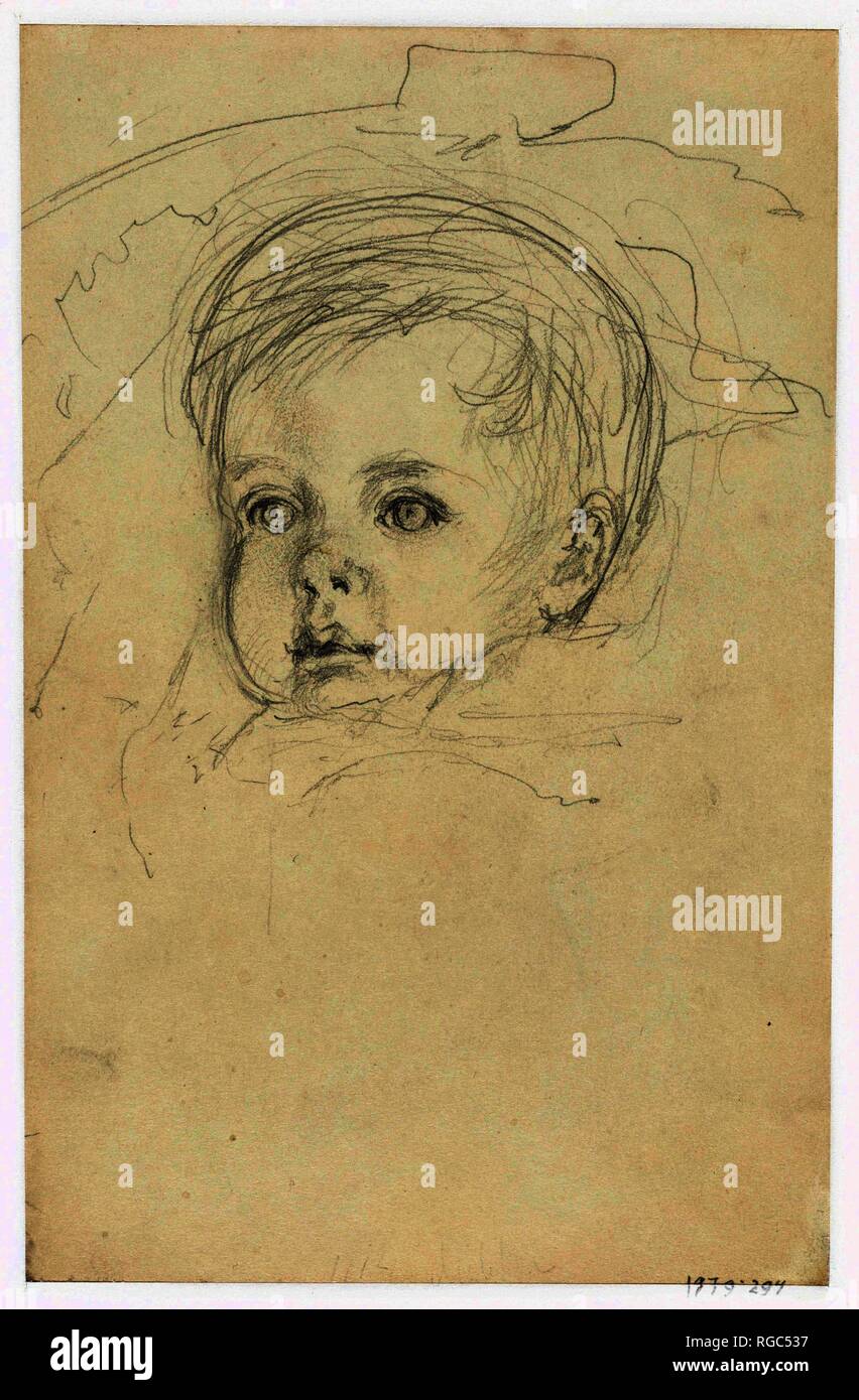 Ritratti di bambini. Relatore per parere: Jozef Israëls. Dating: 1834 - 1911. Misurazioni: h 250 mm × W 160 mm. Museo: Rijksmuseum Amsterdam. Foto Stock