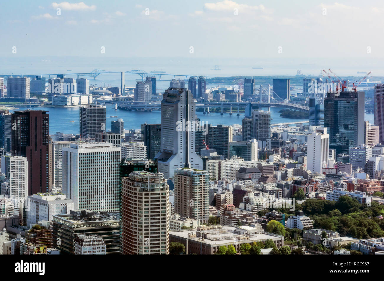 Giappone, Tokyo, vista città Foto Stock