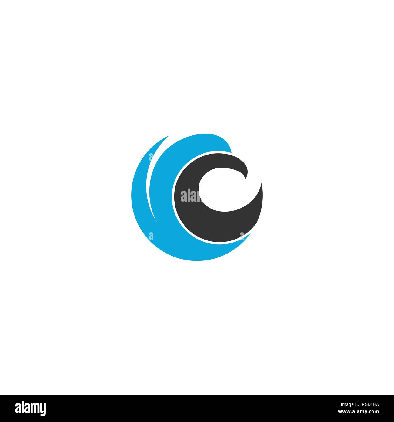 Logo Eagle Vector, semplice testa eagle logo design circle, icone vettoriali. Illustrazione Vettoriale