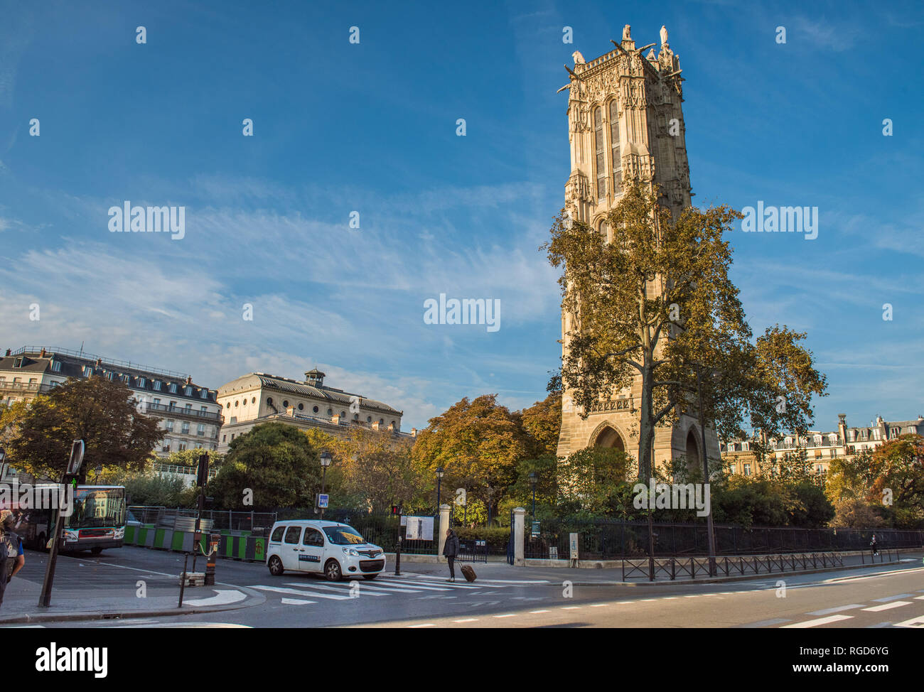 Splendido panorama urbano di Parigi, Francia - Viaggiare in Europa Foto Stock