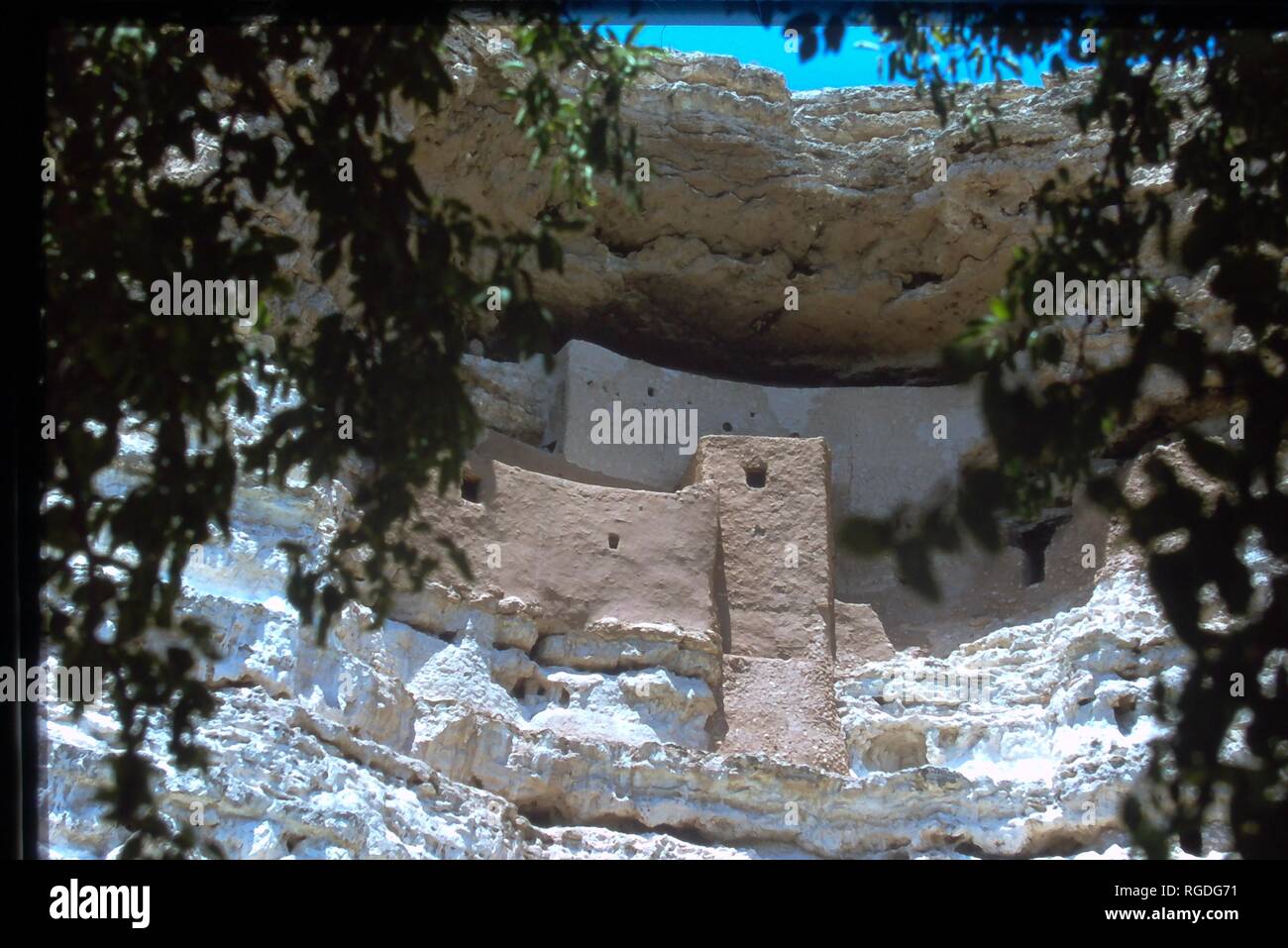 Una vista del castello di Montezuma in Arizona. Foto Stock