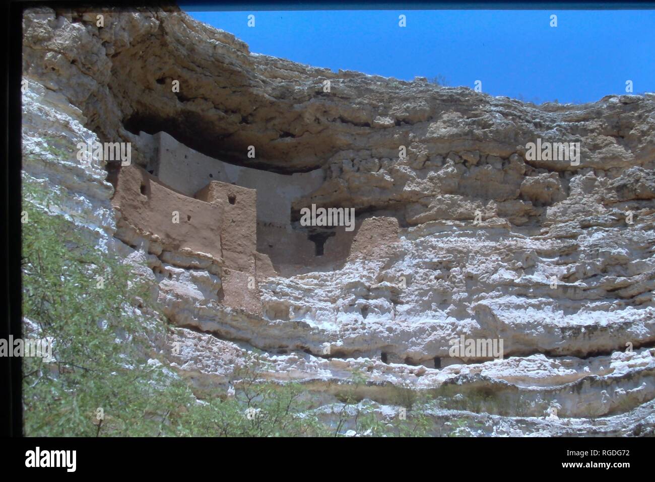 Una vista del castello di Montezuma in Arizona. Foto Stock