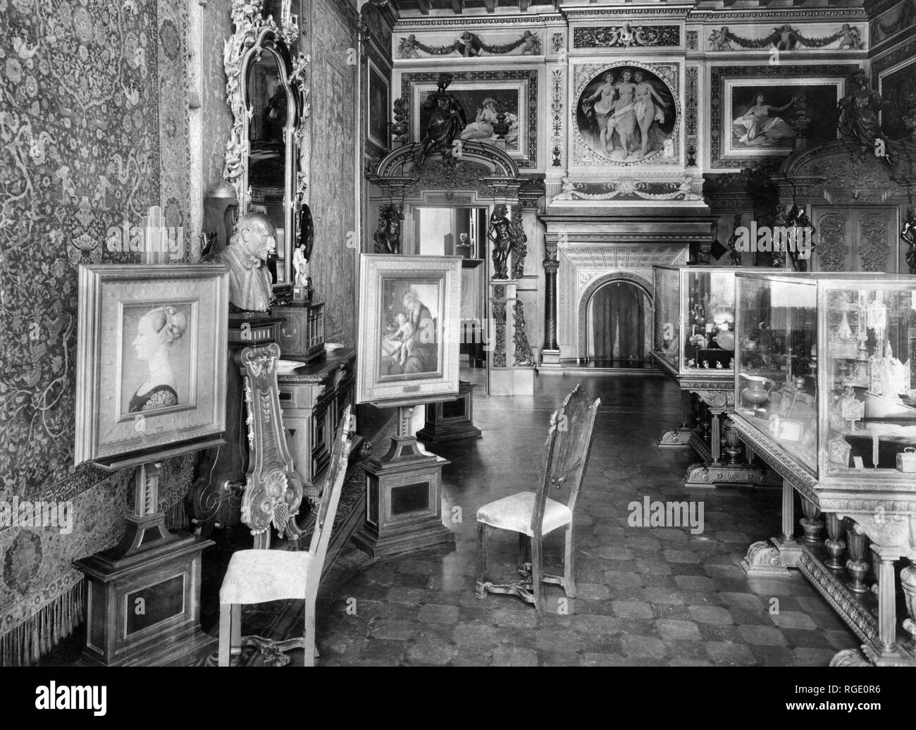 L'Italia, Lombardia, Milano, museo Poldi Pezzoli, camera oro Foto Stock