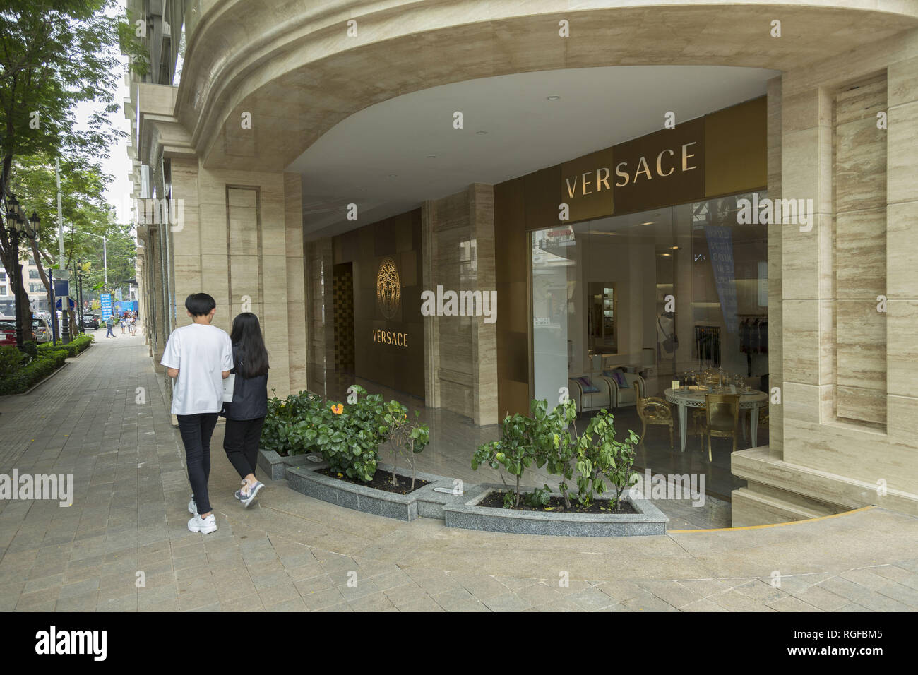 Marchi di lusso in Ho Chi Minh, Vietnam Foto Stock