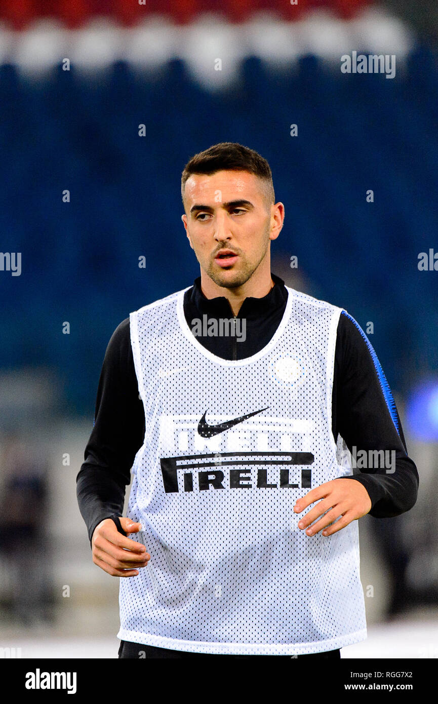 Roma - Ott 29, 2018: Matias Vecino 8 close up ritratto. SS Lazio - FC Internazionale Milano. Serie A TIM. Stadio Olimpico. Foto Stock