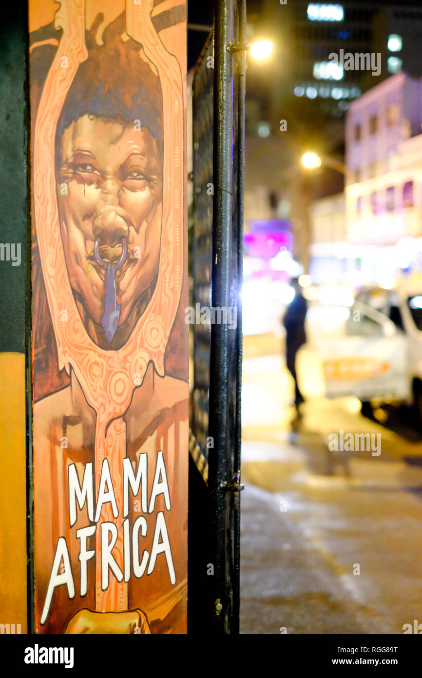 Nightshot a Cape Town street photography Foto Stock