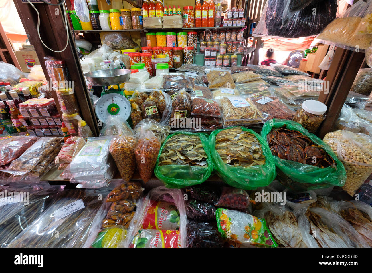 Central Food Mercato di Hoi An, Vietnam Foto Stock